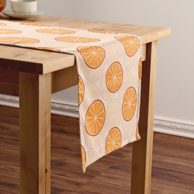 Citrus fruit oranges Table Runner Kurzer Tischläufer (Beispiel)