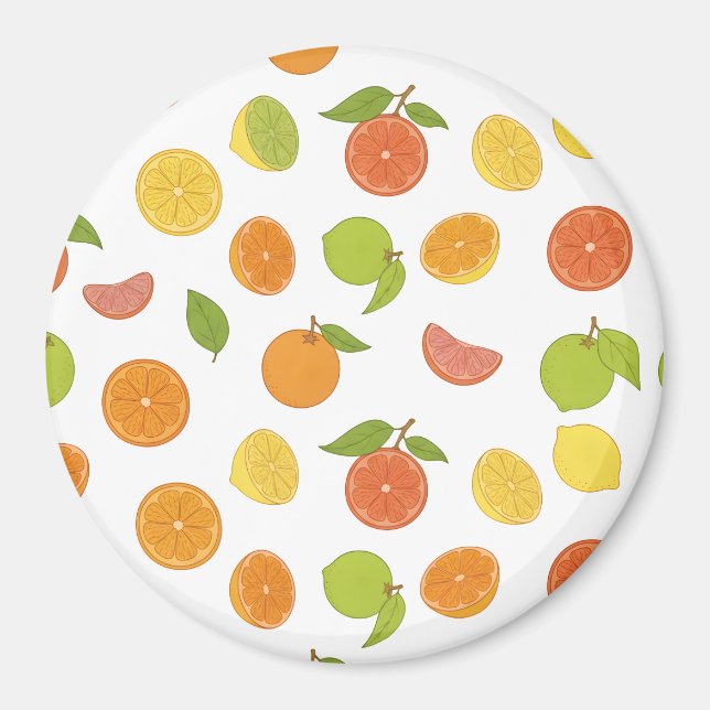 Citrus Fruit Pattern Magnet (Vorne)