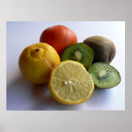 Citrus Fruit Print Poster