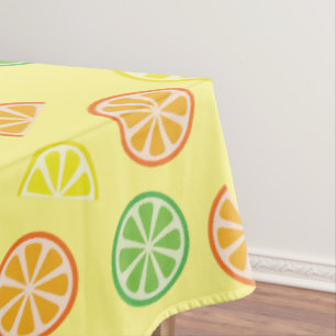 Citrus Fruit Slice Niedlich Erster Geburtstag Lemo Tischdecke
