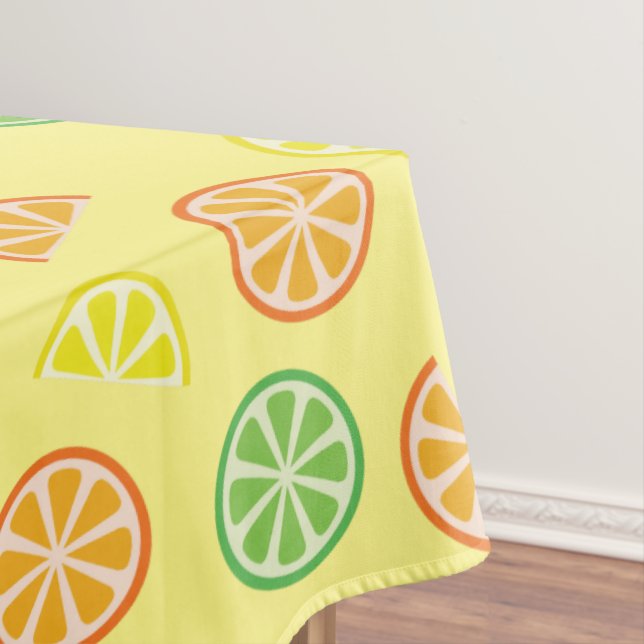 Citrus Fruit Slice Niedlich Erster Geburtstag Lemo Tischdecke (Beispiel)