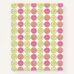 Citrus Fruit Slice Orange Lemon Limon Grapefruit Notizbuch