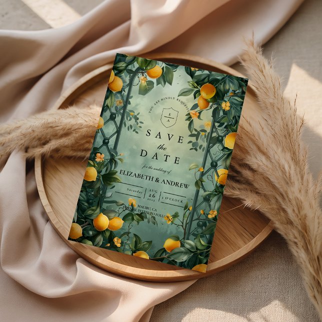 Citrus Garden Botanical Wedding Save The Date (Von Creator hochgeladen)