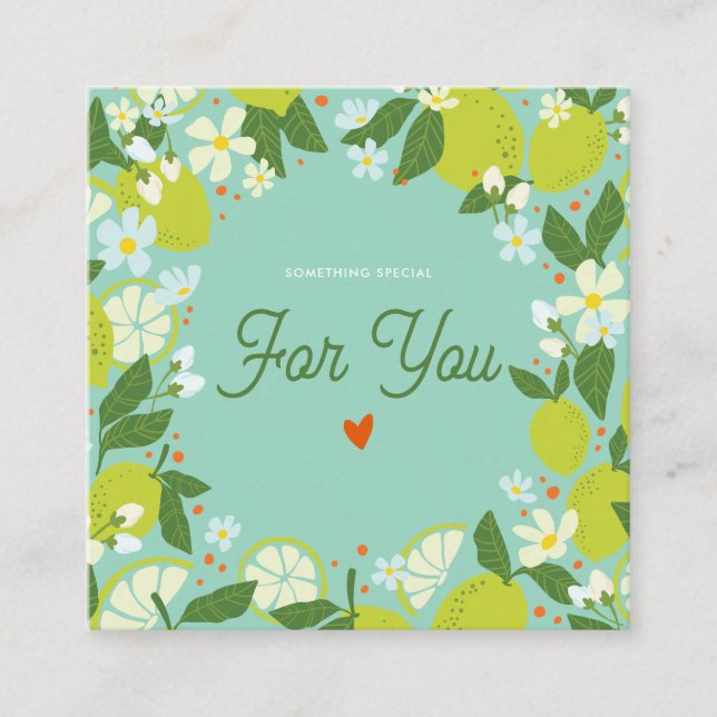 Citrus Garden Enclosure Card - Details Karte (Vorderseite)