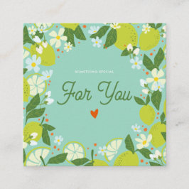 Citrus Garden Enclosure Card - Details Karte
