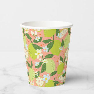Citrus Garden Peach Pappbecher