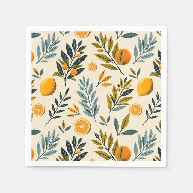 Citrus Garden Serviette (Vorderseite)