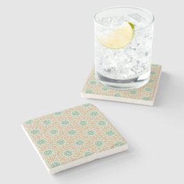 Citrus Garden Tile Pattern Steinuntersetzer