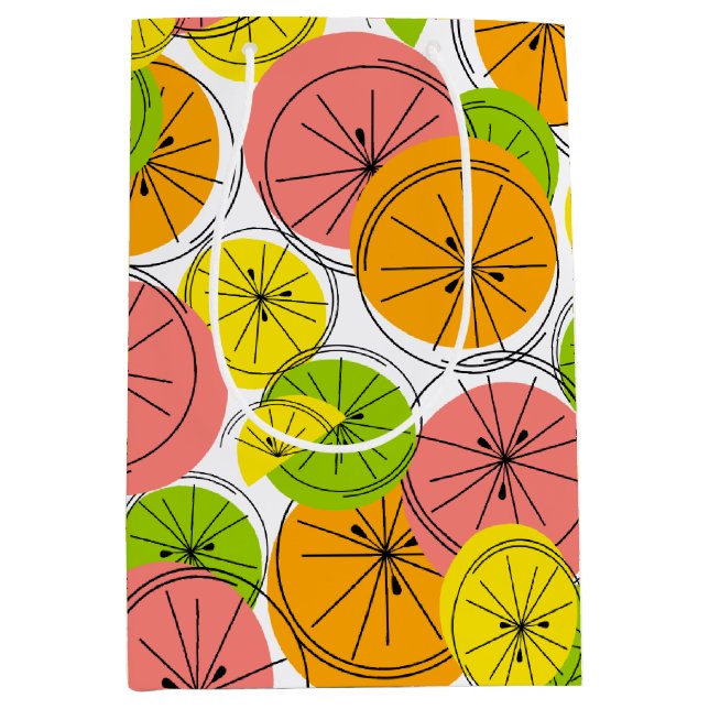 Citrus Geschenksack Medium Mittlere Geschenktüte (Vorderseite)