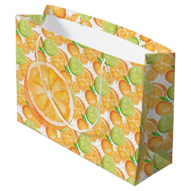 Citrus Große Geschenktüte (Rückseite Schrägansicht)