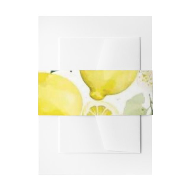 Citrus grüne Serviette Einladungsbanderole (Vorderseite Beispiel)