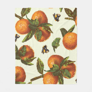 Citrus & Hummeln: Vintag nahtlos Fleecedecke