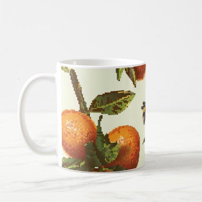 Citrus & Hummeln: Vintag nahtlos Kaffeetasse (Links)