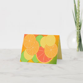 Citrus Joy Note card (innen leer) Karte