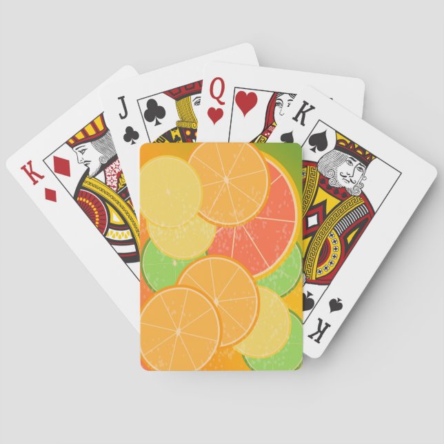 Citrus Joy Playing Cards Spielkarten (Rückseite)