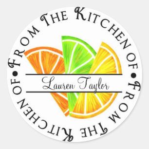 Citrus Kitchen Baking Stickers