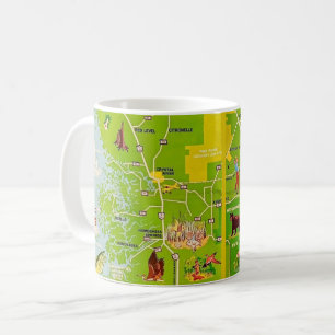 Citrus Landkreis Florida Vintage Karte Tasse