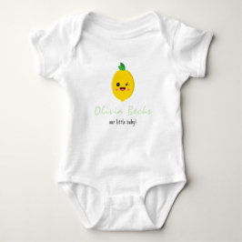 Citrus Lemon Baby Shower Baby Strampler