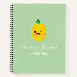 Citrus Lemon Baby Shower Notizbuch