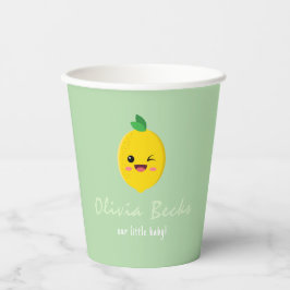 Citrus Lemon Baby Shower Pappbecher