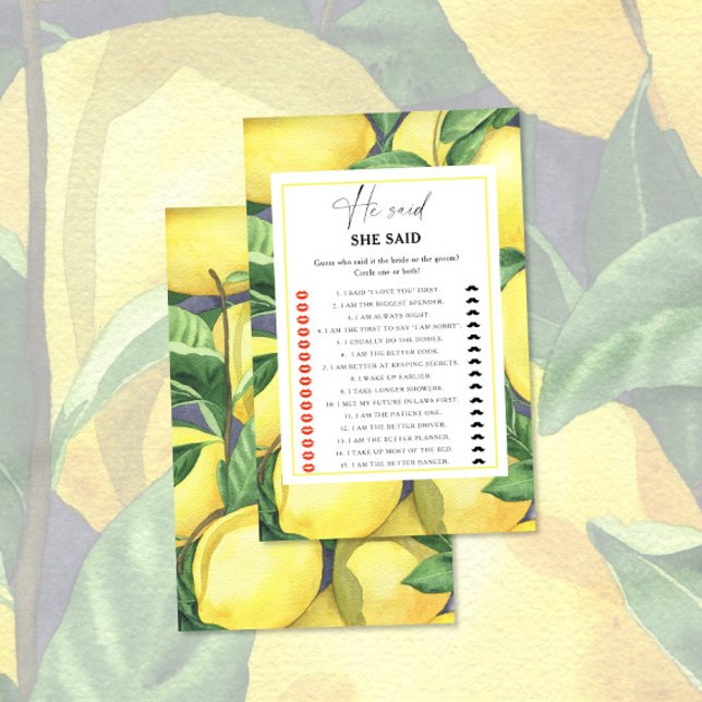 Citrus lemon - Er sagte, sie sagte Brautparty (Von Creator hochgeladen)