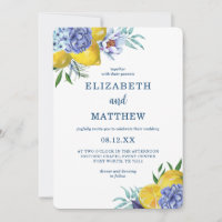 Citrus Lemon Floral Wedding