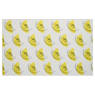 Citrus Lemon Großdruckgewebe Stoff