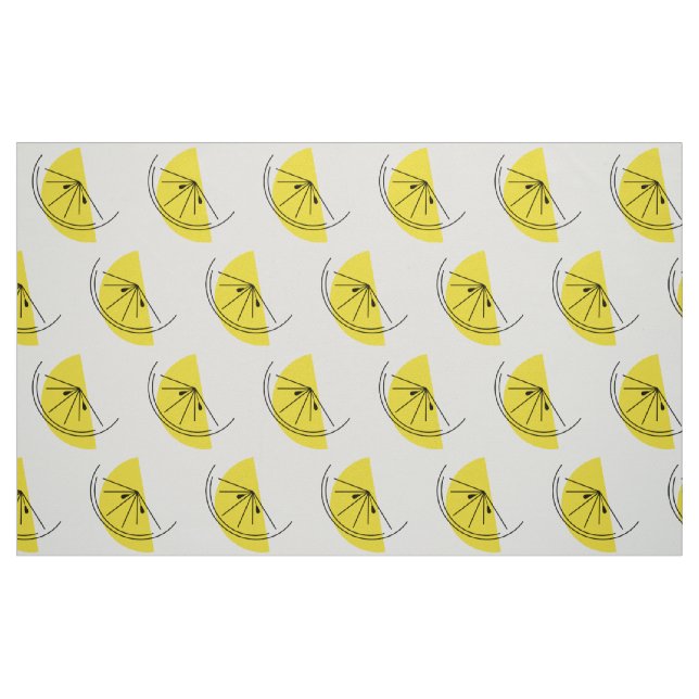 Citrus Lemon Großdruckgewebe Stoff (Fat Quarter (45,7 x 55,9 cm))