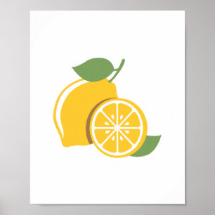 Citrus Lemon Kinderzimmer Decor Poster