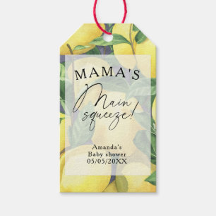 Citrus Lemon - Mama's main squeeze Babyparty Geschenkanhänger
