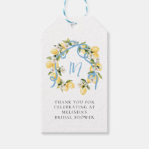 Citrus Lemon Monogram Brautparty