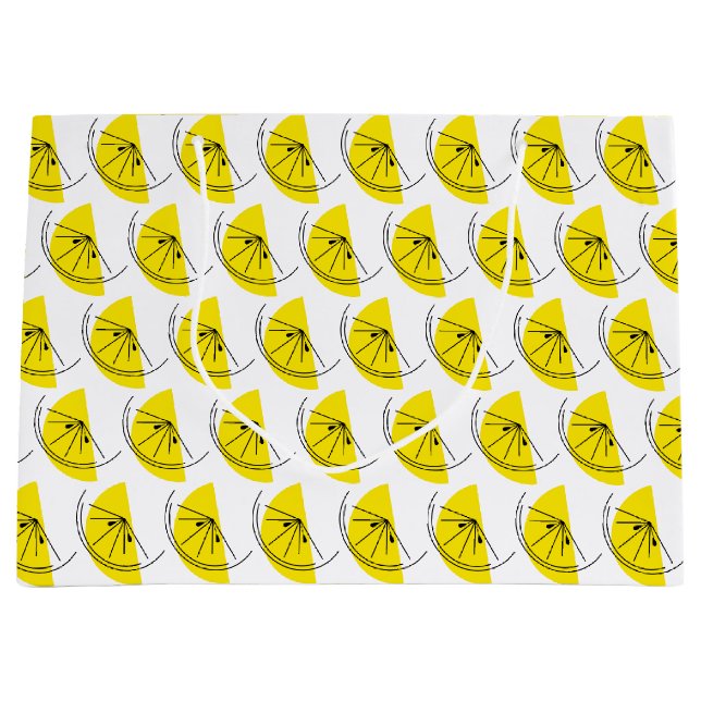 Citrus Lemon Multi Geschenktasche groß Große Geschenktüte (Vorderseite)
