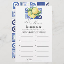 Citrus lemon - Wie alt war die Braut, um Wild zu w