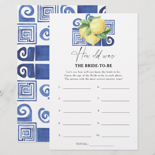 Citrus lemon - Wie alt war die Braut, um Wild zu w (Vorne/Hinten)