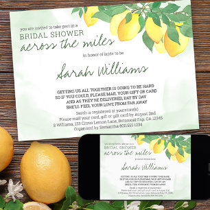 Citrus Lemons Brautparty by Mail Mint Wash Einladung