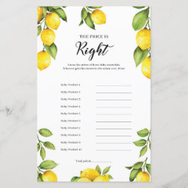 Citrus Lemons Der Preis ist das richtige Baby-Spie