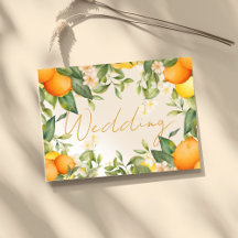 Citrus Lemons Orange Botanische Moderne Hochzeit