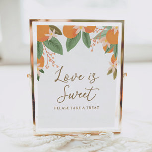 Citrus Liebe ist Sweet Brautparty Sign Poster
