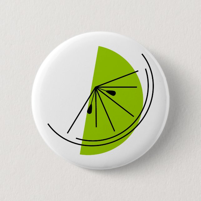 Citrus-Limetten-Knopf Button (Vorderseite)