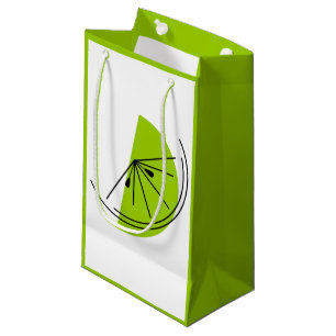 Citrus Limone Geschenktasche klein grün Kleine Geschenktüte