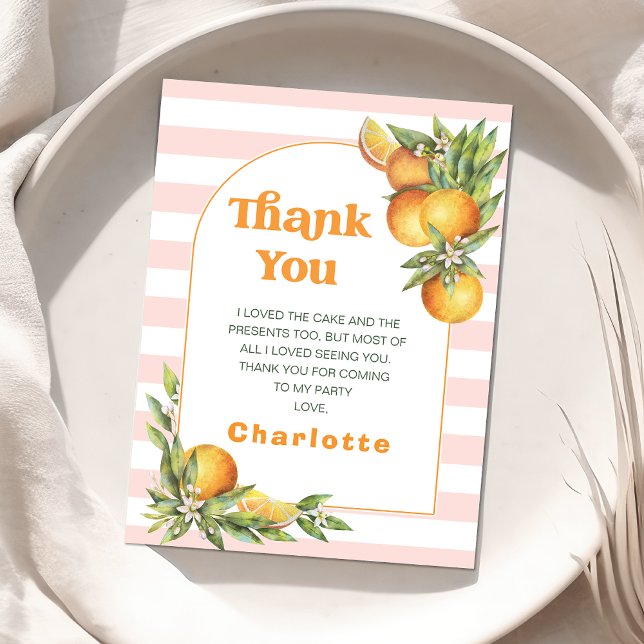 Citrus Little Süsse 1. Geburtstag Danke, Card Dankeskarte (
Editable Our Little Cutie Birthday Thank You Card Girls Clementine Oranges Birthday Party Arch Card)