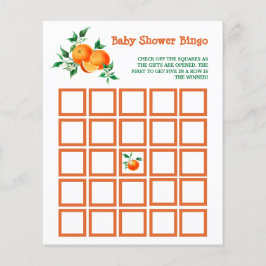 Citrus Little Süsse Babydusche Bingo Game Card