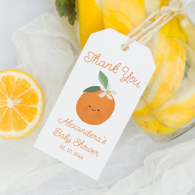 Citrus Little Süsse Babydusche Vielen Dank für Ihr Geschenkanhänger (Von Creator hochgeladen)
