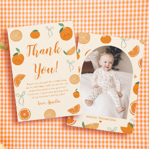 Citrus Little Süsse Geburtstag Foto Dankeskarte
