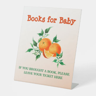 Citrus Little Süsse Orange Baby Showspiel Sockelschild
