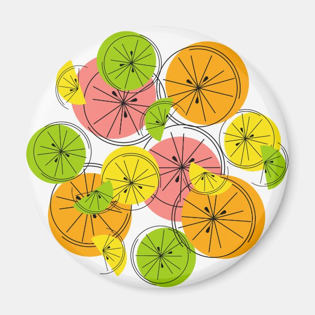 Citrus-Magnet rund Magnet (Vorne)