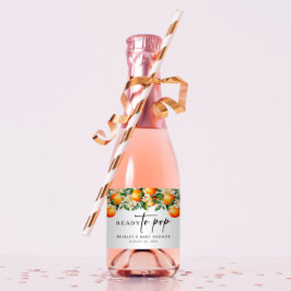 Citrus Mini Sparkling Weinmarken Bereit zum Pop