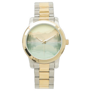 Citrus Mountains Forest Landschaft Armbanduhr