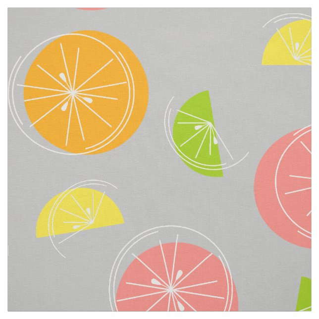 Citrus Multi grau Stoff (Muster)