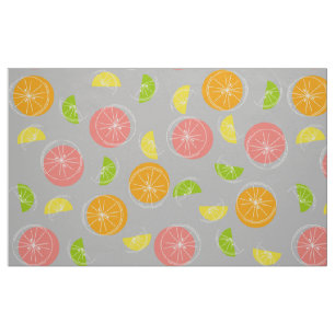 Citrus Multi Großdruck grau Stoff